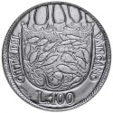 VATICANO 100 LIRAS 1975 AÑO SANTO ESCUDO PAPA PABLO VI KM.130 MONEDA DE ACERO SC Vatican 100 Lire