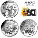 . @MUY RARAS@ FRANCIA 10 EUROS 2019 ASTERIX, OBELIX e IDEFIX 60 ANIVERSARIO DEL COMIC 2 MONEDAS DE PLATA
