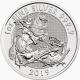 . 1º AÑO DE EMISIÓN x INGLATERRA 2 LIBRAS 2019 VALIANT SAN JORGE y EL DRAGON MONEDA DE PLATA cápsula silver coin OZ ONZA
