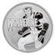 .@SERIE COMIC MARVEL@ TUVALU 1 DOLAR 2021 WOLVERINE LOBEZNO 9ª MONEDA DE PLATA PURA SC Cápsula 1 ONZA 2021