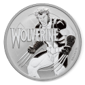 .@SERIE COMIC MARVEL@ TUVALU 1 DOLAR 2021 WOLVERINE LOBEZNO 9ª MONEDA DE PLATA PURA SC Cápsula 1 ONZA 2021