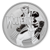 .@SERIE COMIC MARVEL@ TUVALU 1 DOLAR 2021 WOLVERINE LOBEZNO 9ª MONEDA DE PLATA PURA SC Cápsula 1 ONZA 2021