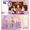 . 1 aaaaaaaacoin @16/MAYO Envío@ VATICANO Cero EUROS 2025 PAPA LEON XIV BILLETE DE USO TURISTICO similar a 500 EUROS