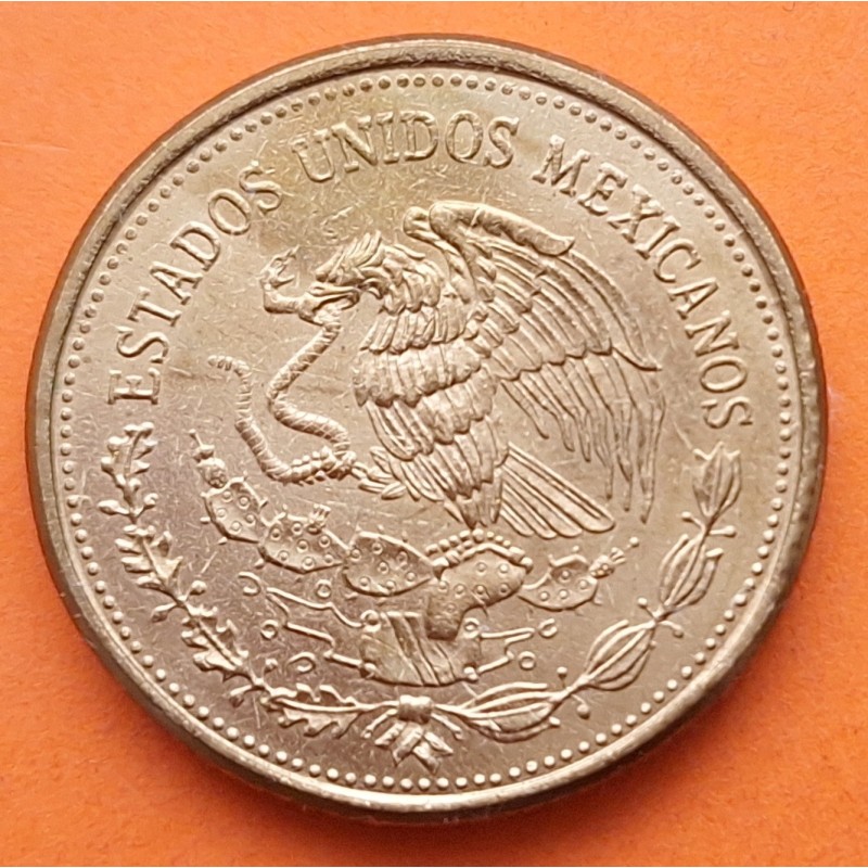 MEXICO 100 PESOS 1984 CARRANZA KM.493 MONEDA DE LATON SC @MANCHITA@ Mejico Mexiko coin