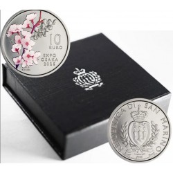 . 1 aaaaaaacoin @5.000 Tirada 16/MAYO Envío@ SAN MARINO 10 EUROS 2025 EXPO DE OSAKA MONEDA DE NICKEL + COLOR + ESTUCHE