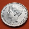 . @PRECIOSA@ ESPAÑA Rey ALFONSO XIII 1 PESETA 1900 * 19 00 SMV KM.706 MONEDA DE PLATA SC- Spain silver R/5
