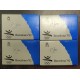. 4 monedas PROOF x ESPAÑA 2000 PESETAS 1990 OLIMPIADA BARCELONA 1ª SERIE PLATA Estuches EMBLEMA FUTBOL CASTELLERS ARQUERO