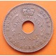 Federation of NIGERIA 1 PENIQUE 1959 ESTRELLA DE 6 PUNTAS KM.2 MONEDA DE COBRE MBC+ British Africa 1 Penny copper