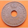Federation of NIGERIA 1 PENIQUE 1959 ESTRELLA DE 6 PUNTAS KM.2 MONEDA DE COBRE MBC+ British Africa 1 Penny copper