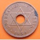 Federation of NIGERIA 1 PENIQUE 1959 ESTRELLA DE 6 PUNTAS KM.2 MONEDA DE COBRE MBC+ British Africa 1 Penny copper