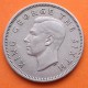 NUEVA ZELANDA 1 SHILLING 1952 ABORIGEN CON LANZA Rey JORGE VI KM.27.2 MONEDA DE NICKEL MBC+ New Zealand