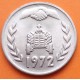 @Ceca de STTUTGART@ ARGELIA 1 DINAR 1972 TRACTOR - FAO KM.104.2 Tipo Letras gruesas MONEDA DE NIKEL SC- Algeria Algerie