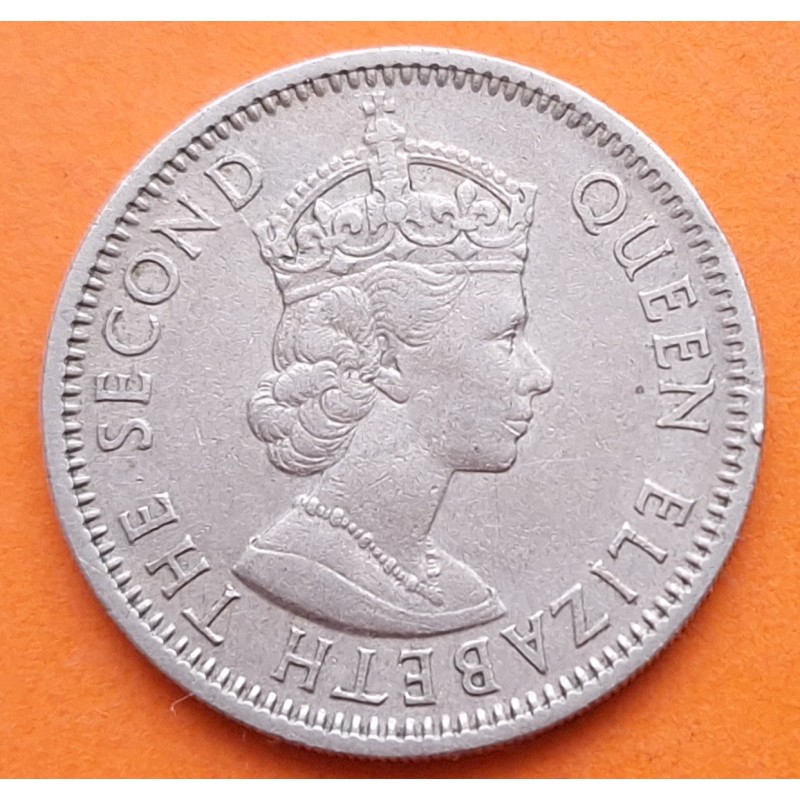 Federation of NIGERIA 1 SHILLING 1961 PALMERA ISABEL II KM.5 MONEDA DE NICKEL MBC- British Africa