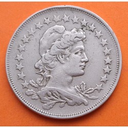 BRASIL 400 REIS 1918 ALEGORIA y VALOR KM.520 MONEDA DE NICKEL MBC República de los Estados Unidos do BRAZIL
