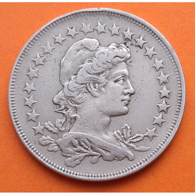 BRASIL 400 REIS 1918 ALEGORIA y VALOR KM.520 MONEDA DE NICKEL MBC República de los Estados Unidos do BRAZIL