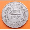 BRASIL 400 REIS 1918 ALEGORIA y VALOR KM.520 MONEDA DE NICKEL MBC República de los Estados Unidos do BRAZIL