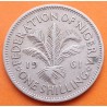 Federation of NIGERIA 1 SHILLING 1961 PALMERA ISABEL II KM.5 MONEDA DE NICKEL MBC- British Africa