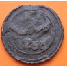 MARRUECOS 4 FALUS 1871 AH1288 MOHAMMED IV y ESTRELLA DE 6 PUNTAS KM.166.2 MONEDA DE BRONCE MBC- Morocco Maroc coin 4 FALLUS