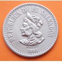 EL SALVADOR 1 COLON 1985 CRISTOBAL COLON y VALOR KM.123 MONEDA DE NICKEL MBC Acuñada en Mëxico