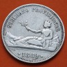 . @RARA@ ESPAÑA Gobierno Provisional 1 PESETA 1869 SNM DAMA SENTADA KM.652 MONEDA DE PLATA Spain R/1