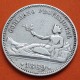 . @RARA@ ESPAÑA Gobierno Provisional 1 PESETA 1869 SNM DAMA SENTADA KM.652 MONEDA DE PLATA Spain R/1