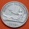 . @RARA@ ESPAÑA Gobierno Provisional 1 PESETA 1869 SNM DAMA SENTADA KM.652 MONEDA DE PLATA Spain R/1
