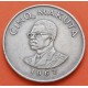 CONGO 5 MAKUTA 1967 DICTADOR MOBUTU y VALOR KM.9 MONEDA DE NICKEL MBC República Democrática