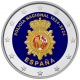 . 1 aaacoin @ENVIO HOY@ COLOR Nº 7 - ESPAÑA 2 EUROS 2024 POLICÍA NACIONAL 200 ANIVERSARIO Cápsula MONEDA CONMEMORATIVA