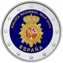 . 1 aaacoin @ENVIO HOY@ COLOR Nº 7 - ESPAÑA 2 EUROS 2024 POLICÍA NACIONAL 200 ANIVERSARIO Cápsula MONEDA CONMEMORATIVA