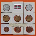 . 8 monedas x MUNGUIA 1+2+5+10+20+50 Centimos + 1 EURO + 2 EUROS 1999 MONEDAS EURO PRUEBA SC MUNGIA EUZKADI VIZCAYA