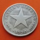 . @RARA@ CUBA 40 CENTAVOS 1920 ESTRELLA PATRIA y LIBERTAD KM.14 MONEDA DE PLATA MBC- Caribe silver