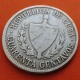 . @RARA@ CUBA 40 CENTAVOS 1920 ESTRELLA PATRIA y LIBERTAD KM.14 MONEDA DE PLATA MBC- Caribe silver