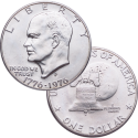 . 1 Moneda NUEVA SC x ESTADOS UNIDOS 1 DOLAR 1976 S EISENHOWER BICENTENNIAL 1776 KM.206A PLATA USA 1 Dollar