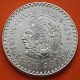 . 2 monedas x MEXICO 5 PESOS 1947 + 1948 INDIO CUAUHTEMOC KM.465 PLATA EBC- silver coin 1,75 ONZAS