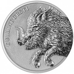 . 1 aaaaacoin ALEMANIA 5 MARK 2025 JABALÍ GULLINBURSTI MEDALLA DE PLATA + CERTIFICADO ONZA OZ Germania Mint