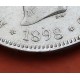 ESPAÑA 5 PESETAS 1898 * 18 98 SGV REY ALFONSO XIII KM.707 MONEDA DE PLATA (DURO) Spain silver R/1