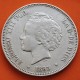 @RARA@ ESPAÑA 5 PESETAS 1893 * 18 9- PGV REY ALFONSO XIII KM.700 MONEDA DE PLATA (DURO) Spain silver R/4