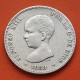 @RARA@ ESPAÑA Rey ALFONSO XIII 2 PESETAS 1889 * 18/89 MPM tipo PELON KM.692 MONEDA DE PLATA MBC- Spain silver R/4