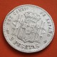 @RARA@ ESPAÑA Rey ALFONSO XIII 2 PESETAS 1889 * 18/89 MPM tipo PELON KM.692 MONEDA DE PLATA MBC- Spain silver R/4