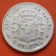 @RARA@ ESPAÑA Rey ALFONSO XIII 2 PESETAS 1889 * 18/89 MPM tipo PELON KM.692 MONEDA DE PLATA MBC- Spain silver R/4