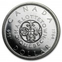 CANADA 1 DOLAR 1964 1864 CHARLOTTETOWN QUEBEC KM.58 MONEDA DE PLATA SC $1 Dollar silver coin R/1