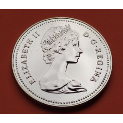 CANADA 1 DOLAR 1980 OSO POLAR KM.128 MONEDA DE PLATA PROOFLIKE $1 Dollar silver Polar Bear