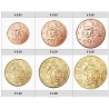 . 6 Monedas @ULTIMO AÑO DEL VIEJO DISEÑO@ FRANCIA 1+2+5+10+20+50 CENTIMOS 2021 todas SIN CIRCULAR