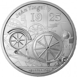 . 1 aaaaaacoin @Tirada 5.000@ SUIZA 20 FRANCOS 2025 B JEAN TINGUELY ARTISTA MONEDA DE PLATA SC Switzerland 20 Francs