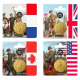 . 1 aaaaaacoin @BLISTER@ FRANCIA 1/4 EURO 2025 DÍA DE LA VICTORIA - SOLDADOS V-E DAY 2ª Guerra Mundial 4 MONEDAS LATON