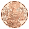 . 1 aaaaaacoin AUSTRIA 10 EUROS 2025 LINO DIRNDL Serie TRAJES TRADICIONALES 1ª MONEDA DE COBRE SC