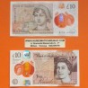 . @ÚLTIMO BILLETE de ISABEL II@ INGLATERRA 10 LIBRAS 2020 SIR WINSTON CHURCHILL Pick 395 @NUEVO + DOBLECES@