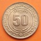 ARGELIA 50 CENTIMOS 1973 LIBRO, BRUJULA y PROBETA KM.102 MONEDA DE LATON SC- Algeria Algerie