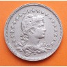 BRASIL 200 REIS 1921 ALEGORIA KM.519 MONEDA DE NICKEL MBC++ República de los Estados Unidos do BRAZIL