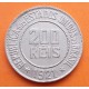 BRASIL 200 REIS 1921 ALEGORIA KM.519 MONEDA DE NICKEL MBC++ República de los Estados Unidos do BRAZIL